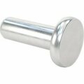 Bsc Preferred Aluminum Flat Head Solid Rivets 1/8 Diameter for 0.313 Maximum Material Thickness, 250PK 97481A125